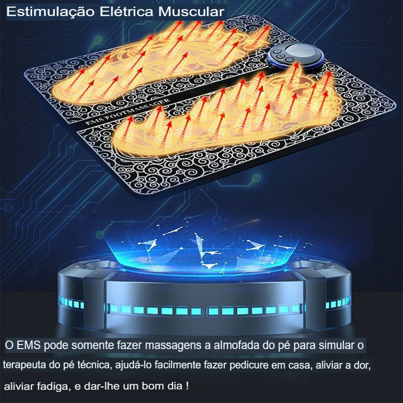 Tapete Massageador Elétrico Para Os Pés